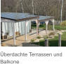 Überdachte Terrassen und Balkone